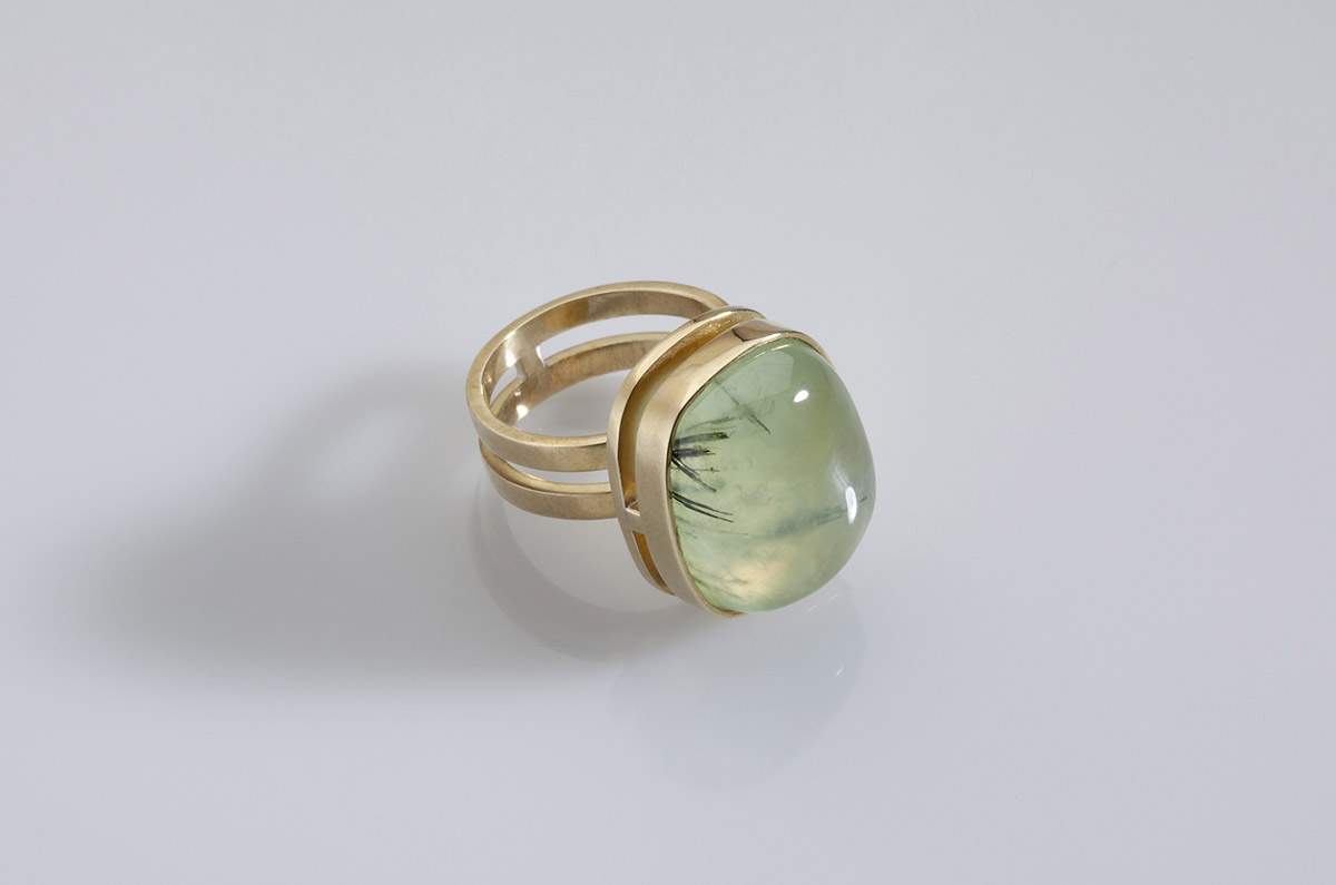 bague préhnite Bague Préhnite, Laurence Guille